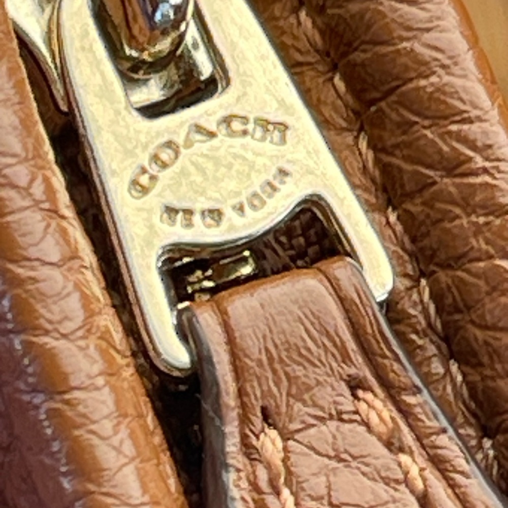 COACH Pebbled Leather Cognac Satchel — Style No. G1781-35830 - Picture 5 of 11